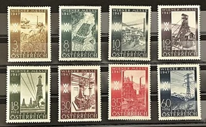 AUSTRIA 1947 - Feria de Viena - Wiener Messe - Juego completo - MNH - Imagen 1 de 9