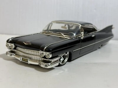 JADA DUB CITY 1959 CADILLAC DEVILLE BLACK 1:24 DIECAST MODEL CAR NEW NO BOX - Image 1 of 4