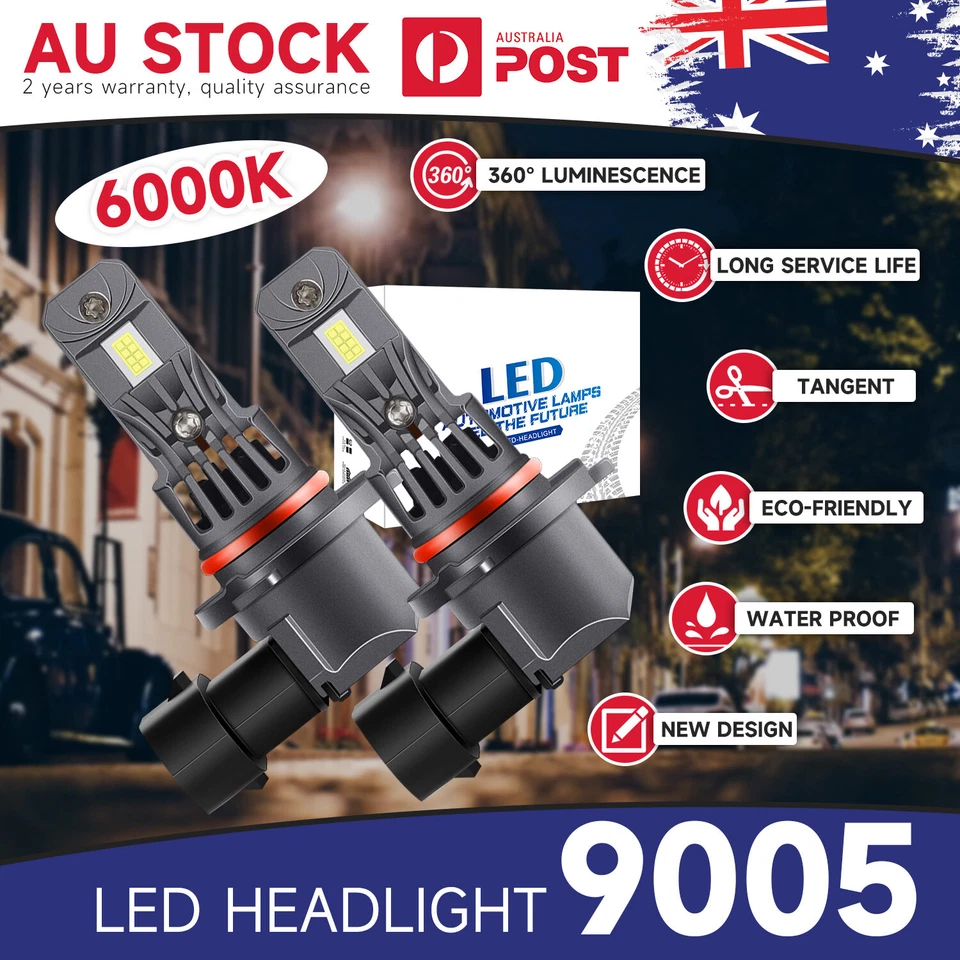 6000K 9005 HB3 Halogen LED Headlight Globe Bulb For Honda Accord Euro 2009-2010 - image 1 of 4