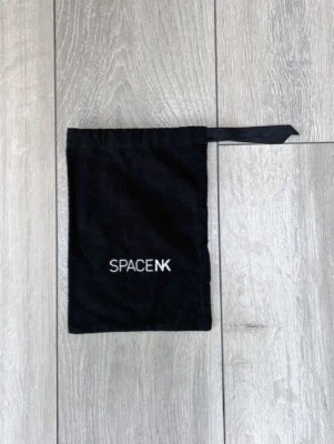 SPACE NK  SIGNATURE BLACK LOGO GIFT BEAUTY POUCH RIBBON CLOSE MEDIUM CHRISTMAS  — 第 1/3 张图片