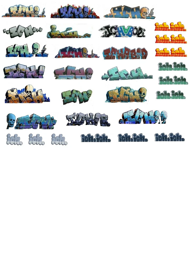 HO Scale Freight Car Graffiti " Ichabod " - Image 1 of 1