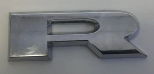 Chrome "R" 3.5IN Ram 1500 2500 3500 Tail Gate Emblem Letter No Adhesive - Picture 1 of 3