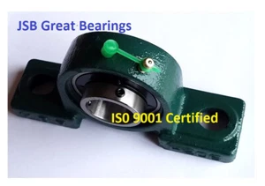 UCP210-32 2" Pillow Block Bearing Double Seal Solid Base 2-Bolt Mounted UC - Picture 1 of 2