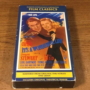 It's A Wonderful Life w/ Theatrical Trailer VHS Movie VCR Video Tape Used - Picture 1 of 6