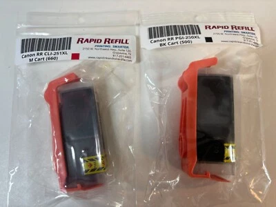 Canon Compatible Ink Cartridges RR CLI-251XL M (660) & PGI-250XL BK (500) New - Image 1 of 3