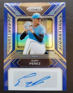 2024 Panini Prizm Eury Perez Sensazionali Firme Blu Prizm Auto 29/49 #SS-EP - Foto 1 di 3