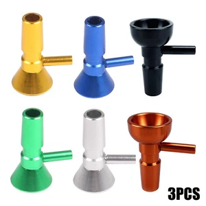 3x14mm Stecker Metall Bowl für Wasserpfeife Shisha Bong Shisha Wasser Ersatzkopf - Bild 1 von 14