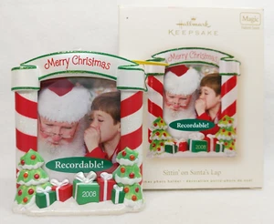 Hallmark Keepsake Ornamento 2008 Famiglia Natale Foto REGISTRABILE NUOVE Batterie - Foto 1 di 14