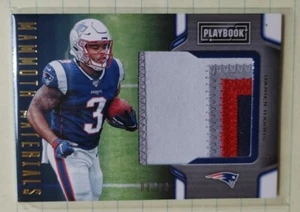 2019 Panini Playbook Mammoth Materials Prime Patriots Damien Harris 84/99 - Picture 1 of 2