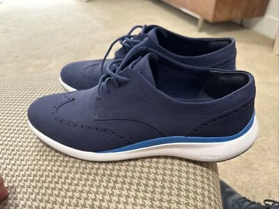 COLE HAAN GRAND C33766 Hombre Talla 11.5M Troy Punta de Ala Oxford Color Azul/Blanco Foto 1 de 4