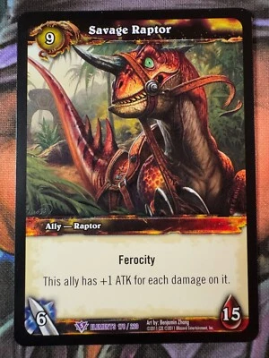 World of Warcraft TCG Elements 178/220 Savage Raptor - Image 1 of 2