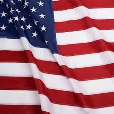 3x5 American Flag Made In Usa Stars Embroidered Stripes Sewn Grommets Nylon Usa