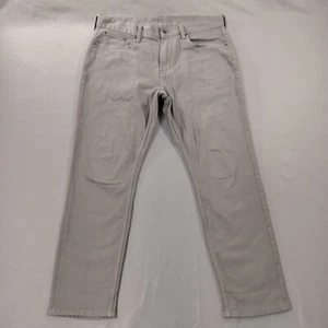 Old Navy Slim Bult In Flex Flat Front grau khaki Hose Herren Größe tatsächlich 38x30 - Bild 1 von 6