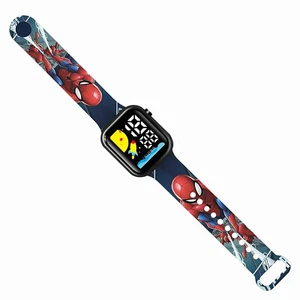 Reloj digital deportivo LED silicona regalo niño juguete Spiderman Kakashi Naruto héroe - Imagen 1 de 10
