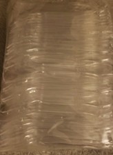 2000 Clear Plastic Individual Wrapped Ice Cream Taster Spoons Flat Edge