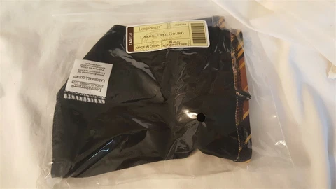 Longaberger Fabric Liner For LARGE FALL GOURD Basket - Black Autumn Stripe Cover