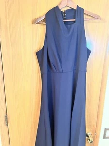 Donna Karan Women's A-Line Dress Navy Size 14 - Picture 1 of 5