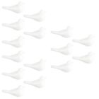  15 Pcs Bird Shape Mold White Body Polystyrene Beads Decorative Birds
