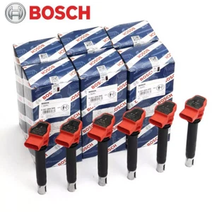 6Pcs RED BOSCH Ignition Coil 06E905115G fits for Volkswagen Touareg 3.0T 4.2L - Picture 1 of 6