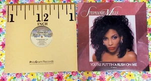 STEPAHNIE MILLS x2 12" Single Lot: MEDICINE SONG & PUTTIN' A RUSH ON ME #6420 - Picture 1 of 9