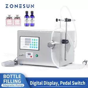 ZONESUN Flaschenfüllmaschine Magnetpumpe Quantitativer Flüssigsaftfüller - Bild 1 von 6