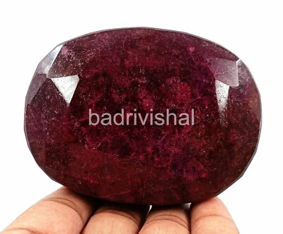 3000 Ct Natural IGL Certified Africa Red Ruby Gemstone Oval Cut Gemstone! 4JUF - Image 1 of 4