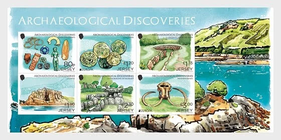 jersey 2025 cept EUROPA Celtic Coin Mammoth Bones Corbelled Tomb ms6v mnh - Image 1 of 1