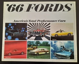 Original 1966 Ford Verkaufsprospekt Mustang Fairlane Falcon Thunderbird - Bild 1 von 5