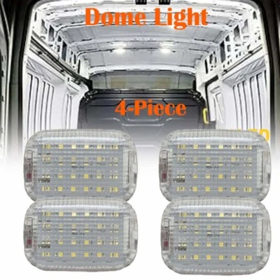4X For 2015-2024 Ford Transit 150 250 350 Van Interior LED Dome Light Cargo Area Foto 1 de 4
