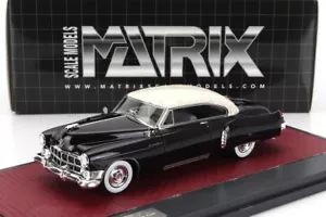 1949 Cadillac Coupe De Ville White Black in 1:43 scale by Matrix - Picture 1 of 2