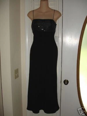 Novo com etiquetas Jones New York vestido de noite formal elegante preto tamanho 4 $169 - Imagem 1 de 1
