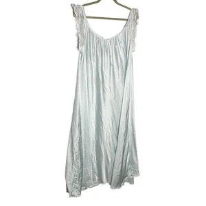 Vestido de noche vintage Amanda Rich azul pálido claro talla grande - Imagen 1 de 6