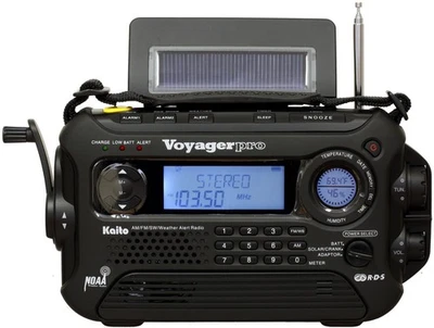 Manivela dinamo solar digital Voyager Pro KA600 cuerda AM/FM/LW/SW y NOAA clima... Foto 1 de 4