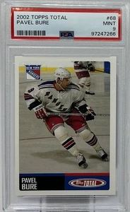 Pavel Bure PSA 9 -2002 Topps Total “Put The Biscuit in the Basket” -Population 2 - Picture 1 of 8
