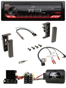 JVC MP3 DAB 1DIN Lenkrad USB Autoradio für Audi A2 A3 A4 A6 1999-2000 - Bild 1 von 10