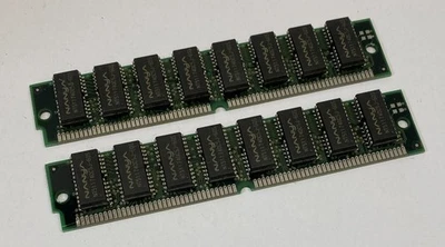 32MB Kit (2 x 16MB) Nanya NT511740C5J-60S 60ns 72-Pin DRAM EDO Memory Modules - Image 1 of 4
