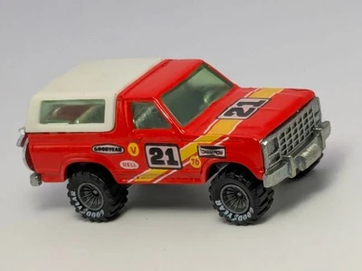 Винтаж 1982 Hot Wheels литые Real Riders красные ступицы для 4 колес Ford Bronco серые - Изображение 1 из 4