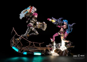 Jinx & Vi COLLECTIBLE (SET of TWO) PureArts  IN STOCK/SHIP TOMORROW (SHIPS FREE) - Picture 1 of 22