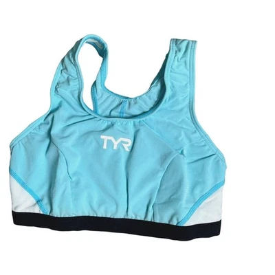 Sujetador deportivo de apoyo TYR Competitor para mujer - azul claro negro talla XS - $54 Foto 1 de 4