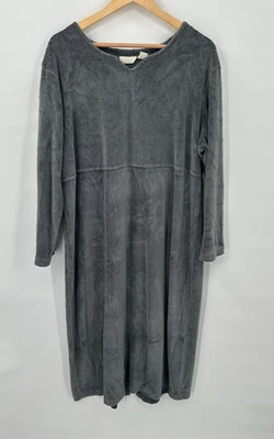 Vestido bata de terciopelo vintage J. Jill para mujer XLP Comfycore Cabincore salón DEFECTUOSO Foto 1 de 4