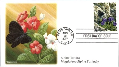 FDC 2008 SC #4198j Fleetwood / Magdalena Alpine Butterfly - Estes Park Co J23269 - Image 1 of 2