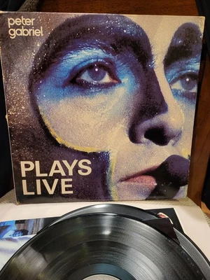 Peter Gabriel Plays Live 2LP Geffen 2GHS 4012 NM Vinyl VG+ Gatefold w/ Inners - Image 1 of 4