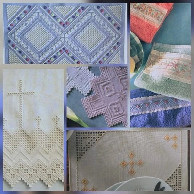 Creative Hardanger Marion Embroidery Pattern Book Crucifix Christening Gown  - Image 1 of 4