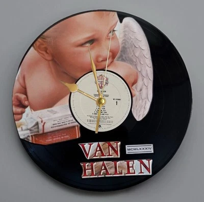 VAN HALEN: 1984 - Reloj de pared analógico disco LP vinilo Foto 1 de 3
