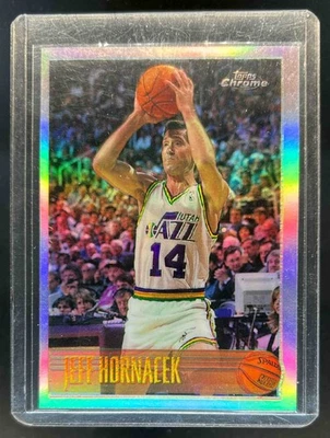 1996-97 Topps Chrome Jeff Hornacek refrator #9R Jazz - Imagem 1 de 2