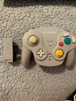 Nintendo GameCube Wavebird  Controller Gray w/Receiver DOL-004 Tested Working - Image 1 of 3