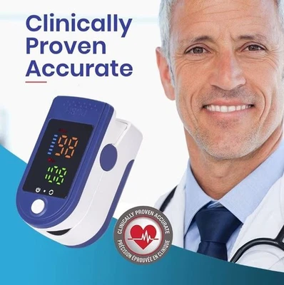 AiQUE AD901 LED Pulsoximeter Finger Oximeter SpO₂ Puls Blut Sauerstoff Messgerät - Bild 1 von 4