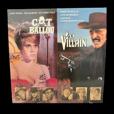CAT BALLOU and THE VILLAIN 2-Laserdisc LD Set Rare JANE FONDA Lee Marvin Douglas - Image 1 of 4