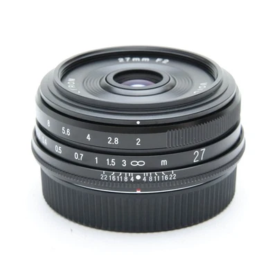 Voigtlander ULTRON 27mm F/2 Black (for Fujifilm X mount) #322 -Near Mint- - Image 1 of 4