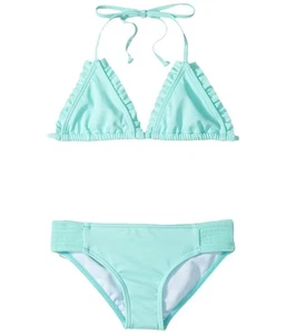 Billabong Girls' Sol Searcher Tri Two Piece Swimsuit Set  L109917 Size 4 - Picture 1 of 2
